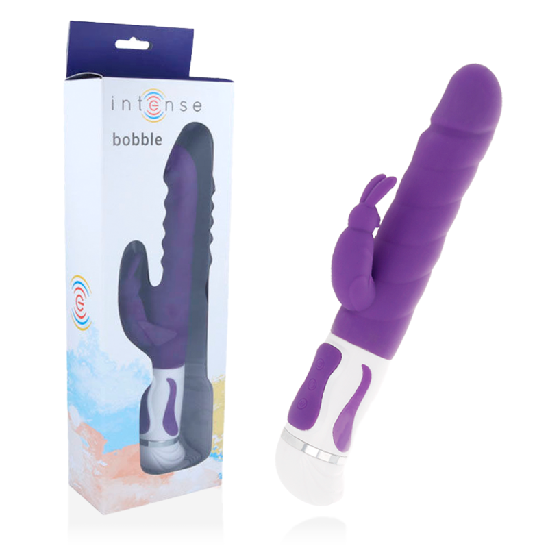 INTENSE - LILAC SILICONE ROTATING VIBRATOR BOBBLE