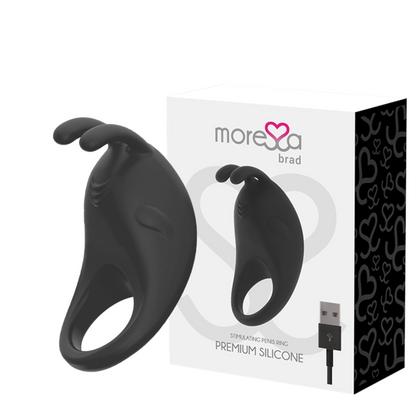 MORESSA - BRAD PREMIUM SILICONE RECARGABLE NEGRO