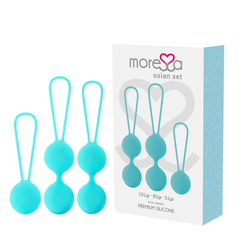 MORESSA - OSIAN SET Osian One; 51 Gr / Osian Two; 101 Gr / Osian Three 85 gr PREMIUM TURQUOISE SILICONE