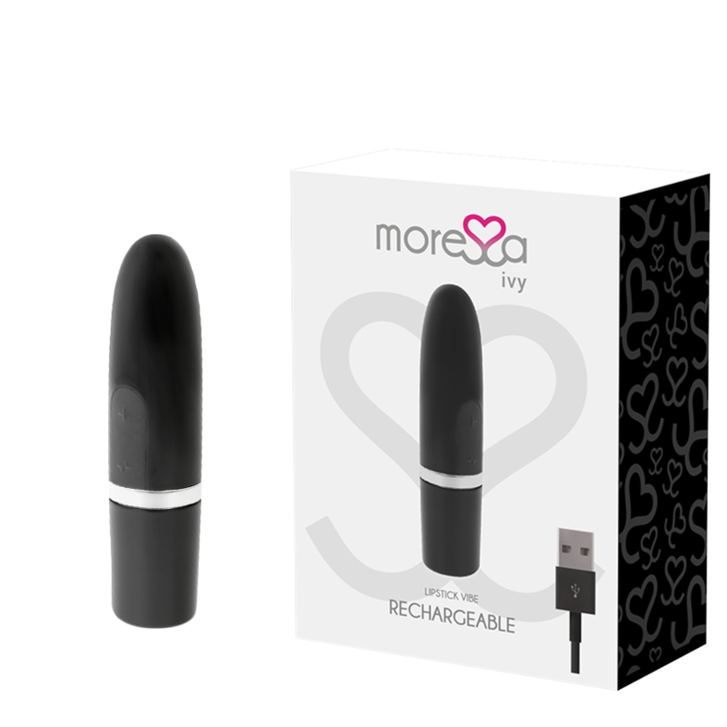 MORESSA - IVY TRAVEL LIP SIMULATOR MASSAGER BLACK