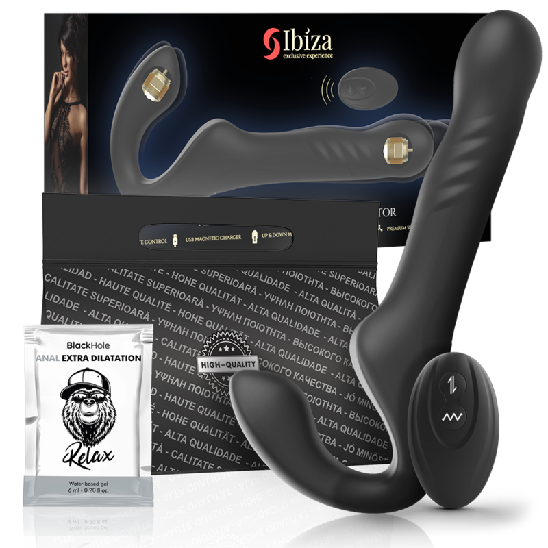 IBIZA - UP &amp; DOWN REMOTE CONTROL STRAPLESS VIBRATOR