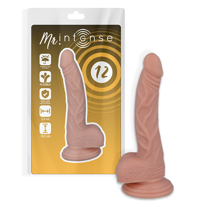 MR INTENSE - 12 REALISTIC PENIS 18.2 CM -OR- 2.5 CM