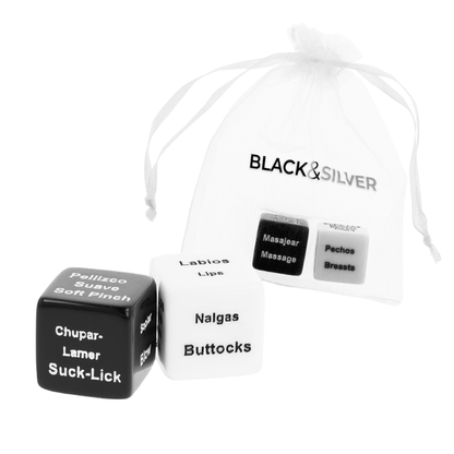 BLACK&amp;SILVER - DICE FOR COUPLES EN/ES