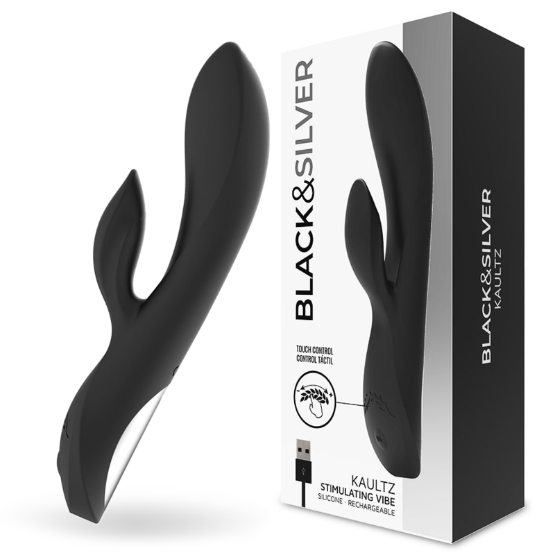 BLACK&amp;SILVER - KAULTZ TOUCH CONTROL VIBRATOR