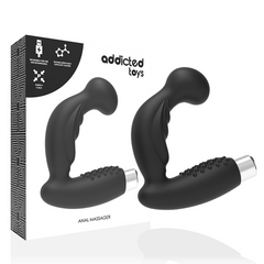 ADDICTED TOYS - RECHARGEABLE PROSTTIC VIBRATOR MODEL 3 - BLACK