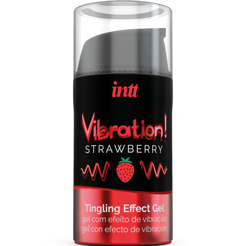 INTT - POWERFUL INTIMATE STIMULANT STRAWBERRY LIQUID VIBRATOR GEL 15 ML