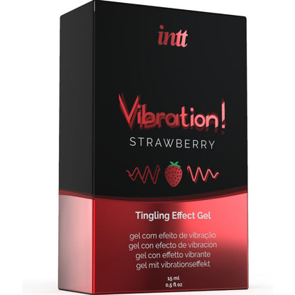 INTT - POWERFUL INTIMATE STIMULANT STRAWBERRY LIQUID VIBRATOR GEL 15 ML