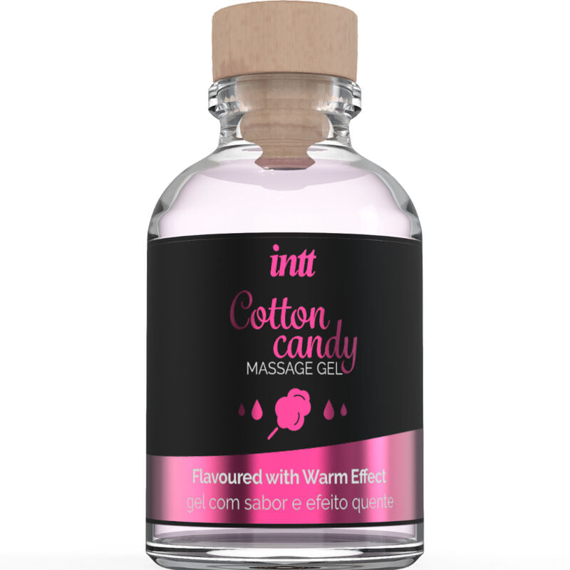 INTT MASSAGE &amp; ORAL SEX - COTTON CANDY FLAVOR MASSAGE GEL WITH HEAT EFFECT