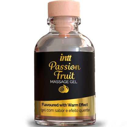 INTT MASSAGE &amp; ORAL SEX - PASSION FRUIT FLAVOR MASSAGE GEL WITH HEAT EFFECT