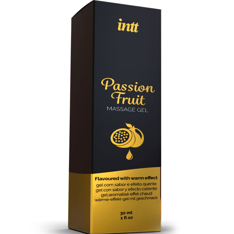 INTT MASSAGE & ORAL SEX - GEL DE MASAJE SABOR A FRUTA DE LA PASIÓN EFECTO CALOR