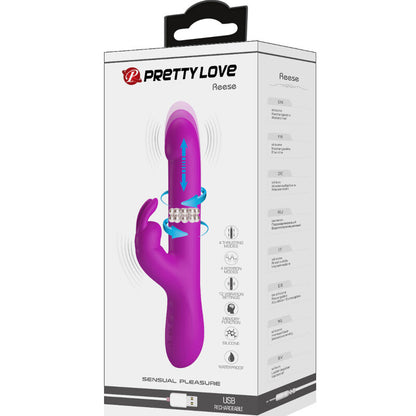 PRETTY LOVE - REESE VIBRATOR WITH ROTATING PURPLE