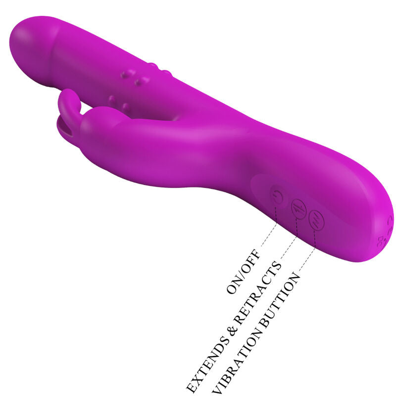 PRETTY LOVE - REESE VIBRATOR WITH ROTATING PURPLE