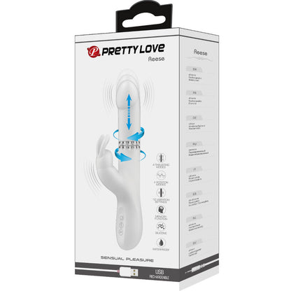 PRETTY LOVE - REESE VIBRATOR WITH ROTATING SILVER