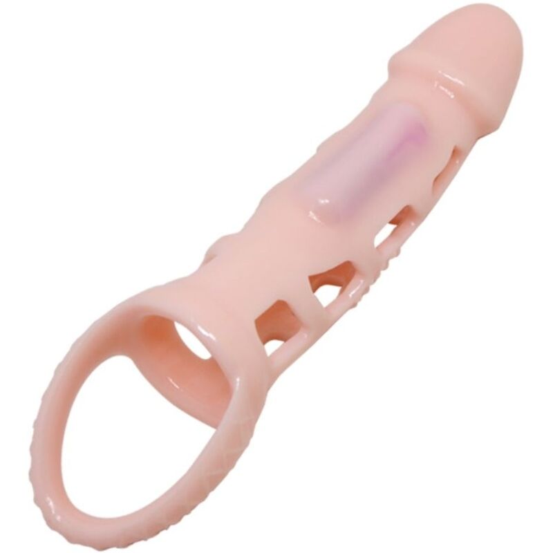 PRETTY LOVE - HARRISON VIBRATING PENIS EXTENSION SLEEVE WITH STRAP 13.5 CM