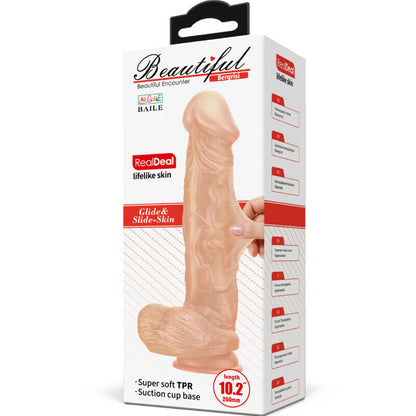 DANCE - BEAUTIFUL ENCOUNTER BERGRISI REALISTIC FLEXIBLE DILDO 26 CM NATURAL