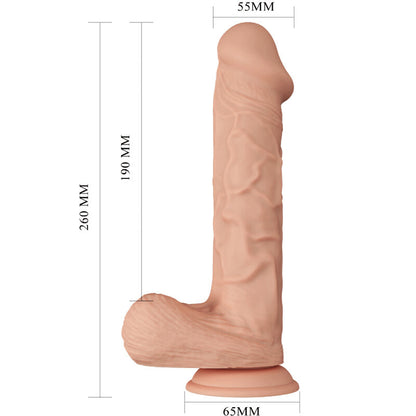 DANCE - BEAUTIFUL ENCOUNTER BERGRISI REALISTIC FLEXIBLE DILDO 26 CM NATURAL