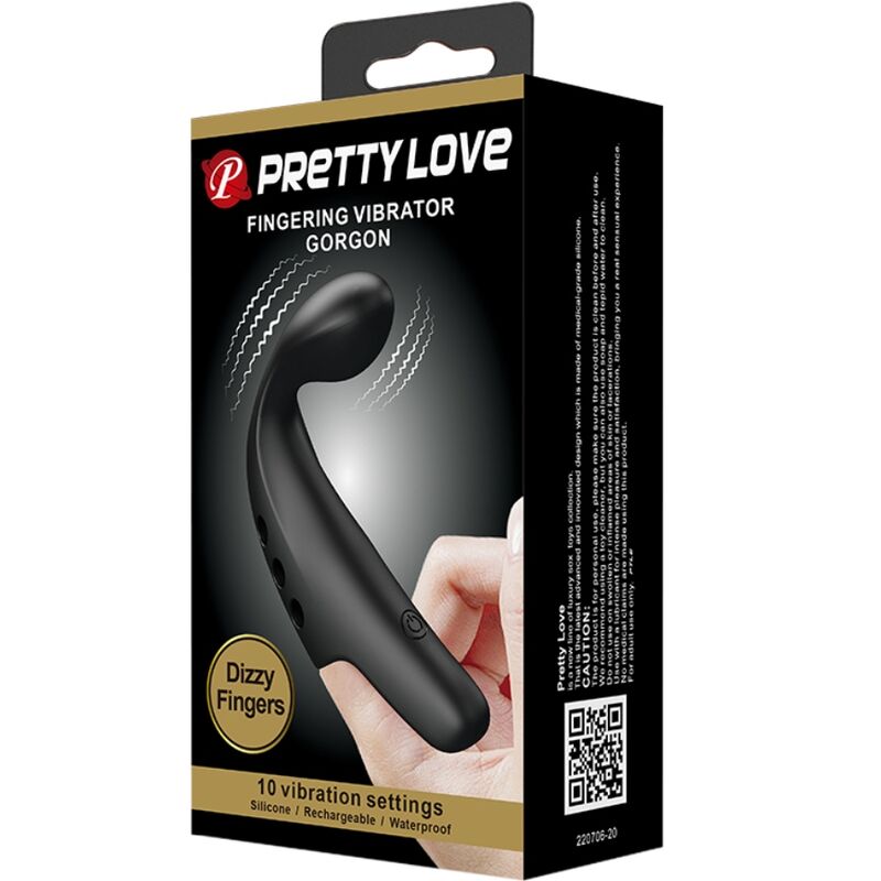 PRETTY LOVE - GORGON VIBRATING THIMBLE BLACK