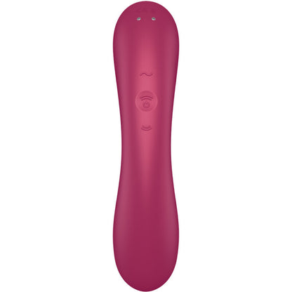 SATISFYER - CURVE TRINITY 1 AIR PULSE VIBRATION ROJO