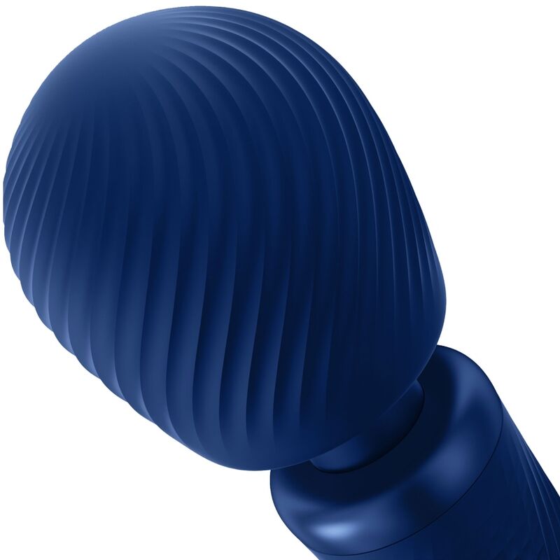 FUN FACTORY - VIM WAND RUMBLE RECHARGEABLE SILICONE VIBRATOR MIDNIGHT BLUE