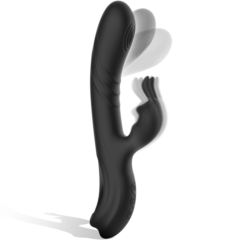 BLACK&amp;SILVER - JAMIE VIBRATOR RABBIT WAVE EFFECT