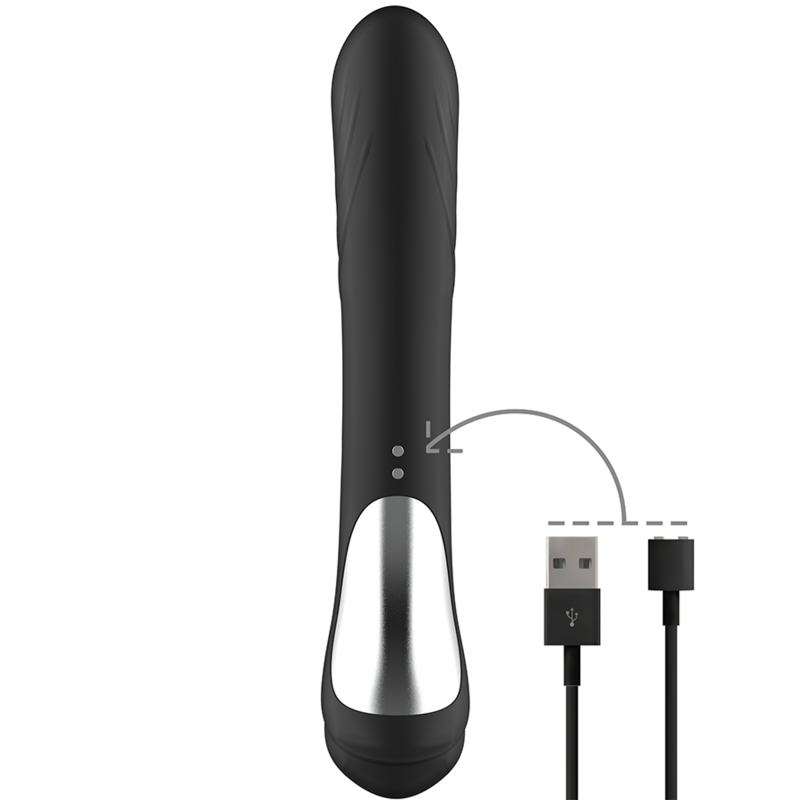 BLACK&amp;SILVER - JAMIE VIBRATOR RABBIT WAVE EFFECT