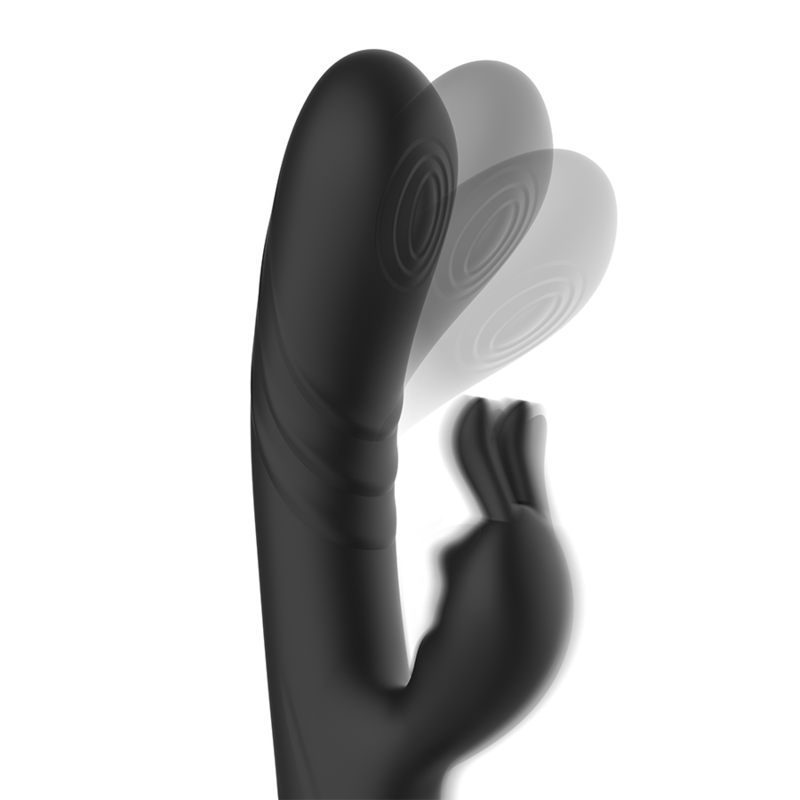 BLACK&amp;SILVER - JAMIE VIBRATOR RABBIT WAVE EFFECT