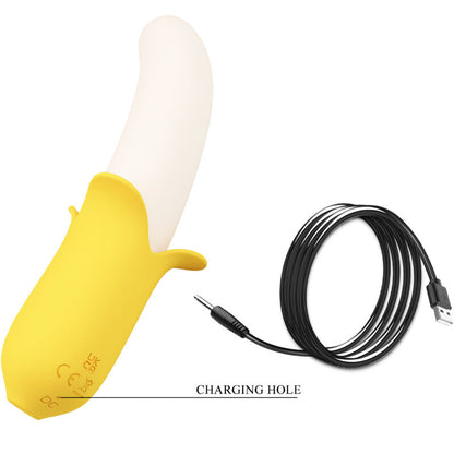 PRETTY LOVE - BANANA GEEK SUPER POWER 7 VIBRATIONS UP&amp;DOWN SILICONE BLACK