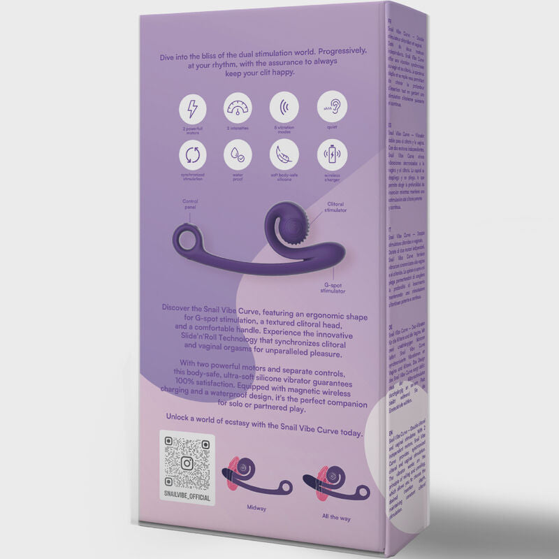 SNAIL VIBE - CURVE VIBRADOR ROSA