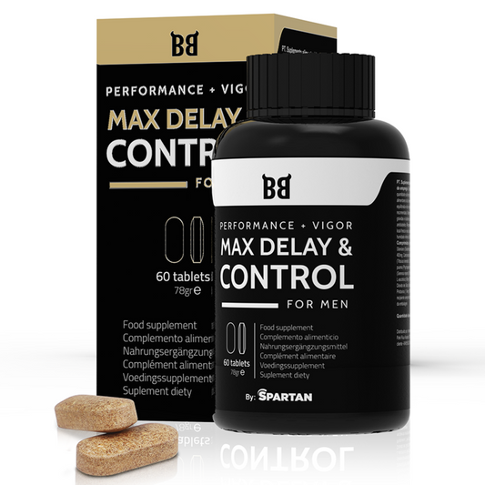 BLACK BULL - MAX DELAY &amp; CONTROL MAXIMUM PERFORMANCE FOR MEN 60 CAPSULES