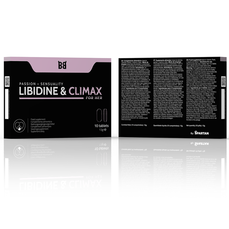 BLACK BULL - LIBIDINE &amp; CLIMAX LIBIDO ENHANCER FOR WOMEN 10 CAPSULES