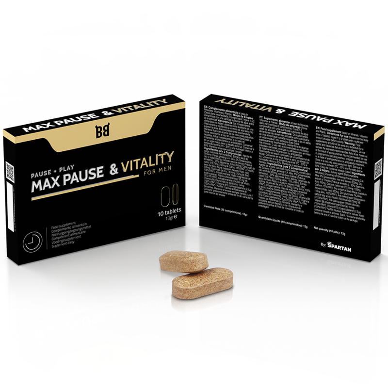 BLACK BULL - MAX PAUSE &amp; VITALITY DELAY FOR MEN 10 CAPSULES