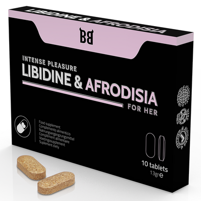 BLACK BULL - LIBIDINE &amp; APHRODISIA INTENSE PLEASURE FOR WOMEN 10 CAPSULES