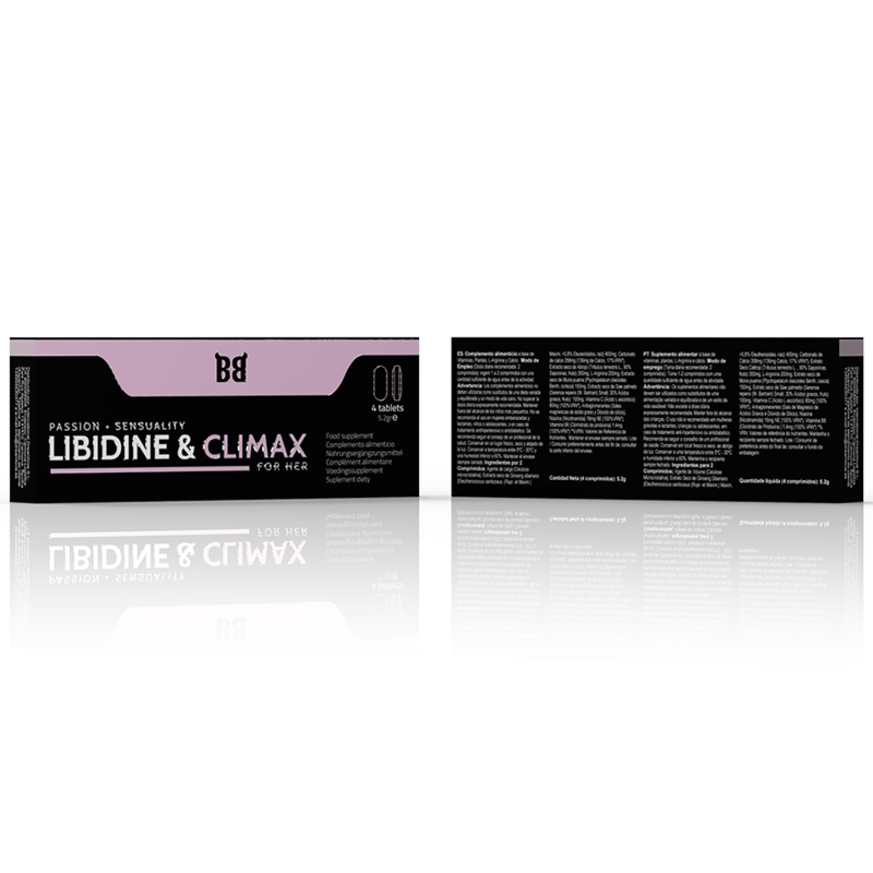 BLACK BULL - LIBIDINE &amp; CLIMAX ENHANCER FOR WOMEN 4 CAPSULES