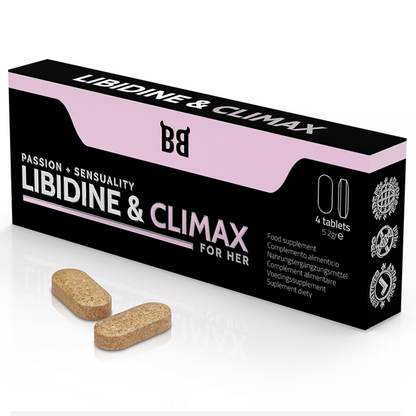 BLACK BULL - LIBIDINE &amp; CLIMAX ENHANCER FOR WOMEN 4 CAPSULES