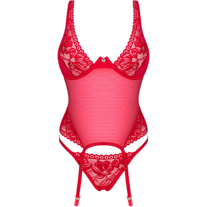 OBSESSIVE - LACELOVE CORSET ROJO XS/S