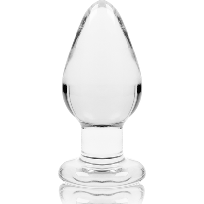 NEBULA SERIES BY IBIZA - MODEL 3 PLUG TRANSPARENT BOROSILICATE GLASS 11 CM -OR- 5 CM