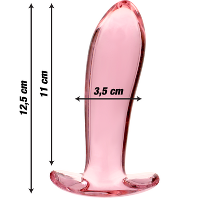 NEBULA SERIES BY IBIZA - MODEL 5 PLUG TRANSPARENT BOROSILICATE GLASS 12.5 CM -OR- 3.5 CM