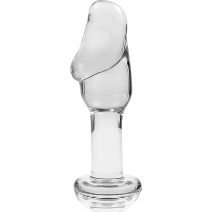 NEBULA SERIES BY IBIZA - MODEL 6 PLUG TRANSPARENT BOROSILICATE GLASS 12.5 CM -OR- 4 CM