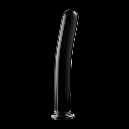 NEBULA SERIES BY IBIZA - MODEL 8 TRANSPARENT BOROSILICATE GLASS DILDO 14.5 CM -O- 2 CM