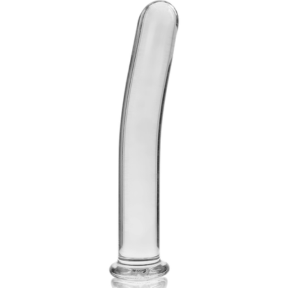 NEBULA SERIES BY IBIZA - MODEL 8 TRANSPARENT BOROSILICATE GLASS DILDO 14.5 CM -O- 2 CM