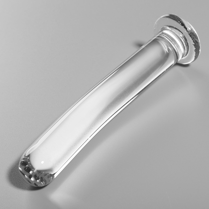 NEBULA SERIES BY IBIZA - MODEL 8 TRANSPARENT BOROSILICATE GLASS DILDO 14.5 CM -O- 2 CM