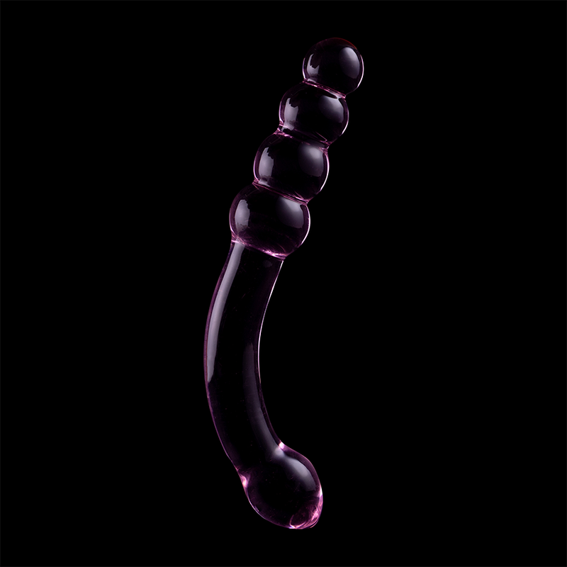 NEBULA SERIES BY IBIZA - MODEL 14 TRANSPARENT BOROSILICATE GLASS DILDO 18.5 CM -O- 3 CM