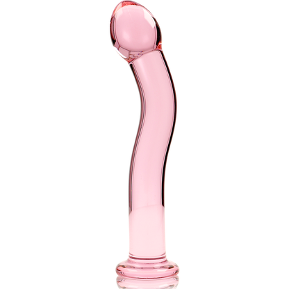 NEBULA SERIES BY IBIZA - MODEL 18 TRANSPARENT BOROSILICATE GLASS DILDO 18.5 CM -OR- 3.5 CM