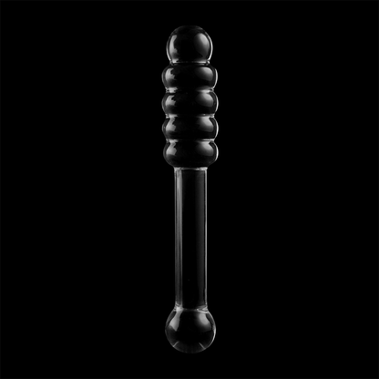 NEBULA SERIES BY IBIZA - MODEL 20 TRANSPARENT BOROSILICATE GLASS DILDO 20.5 CM -O- 3 CM