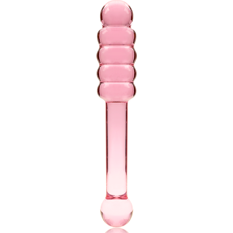 NEBULA SERIES BY IBIZA - MODEL 20 TRANSPARENT BOROSILICATE GLASS DILDO 20.5 CM -O- 3 CM