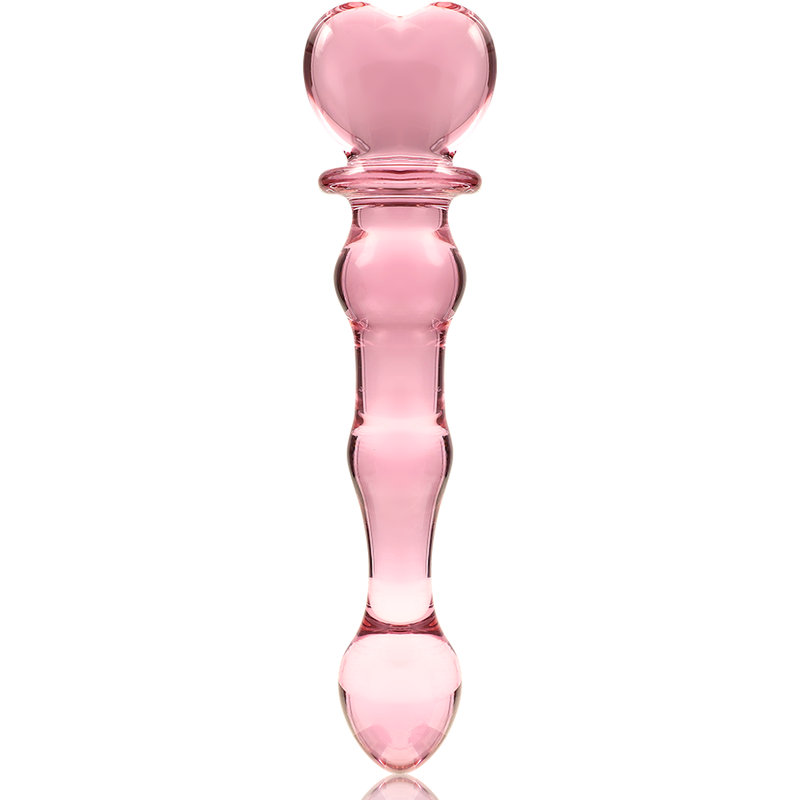 NEBULA SERIES BY IBIZA - MODEL 21 TRANSPARENT BOROSILICATE GLASS DILDO 20.5 CM -OR- 3.5 CM