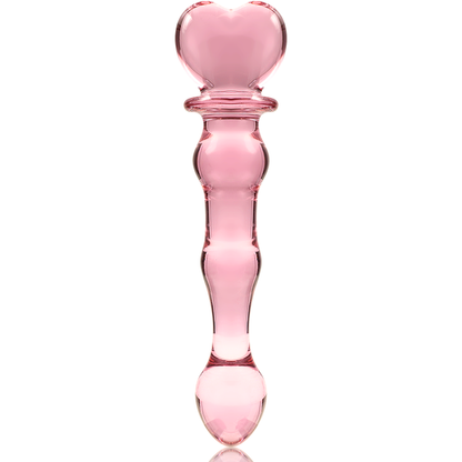 NEBULA SERIES BY IBIZA - MODEL 21 TRANSPARENT BOROSILICATE GLASS DILDO 20.5 CM -OR- 3.5 CM