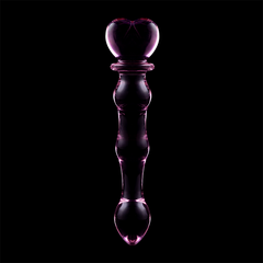 NEBULA SERIES BY IBIZA - MODEL 21 TRANSPARENT BOROSILICATE GLASS DILDO 20.5 CM -OR- 3.5 CM