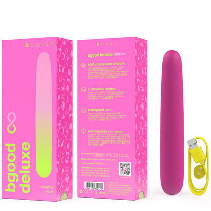 B SWISH - BGOOD INFINITE DELUXE RECHARGEABLE SILICONE VIBRATOR PINK