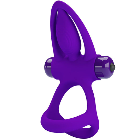 PRETTY LOVE - VIBRATING RING 10 VIBRATIONS VIOLET SILICONE